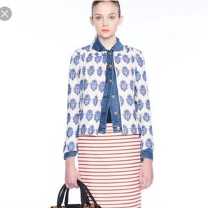 Nwot j.crew embroidered puffer jacket